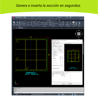 Generador de Secciones de Concreto para AutoCAD