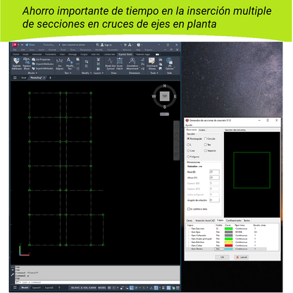 Generador de Secciones de Concreto para AutoCAD